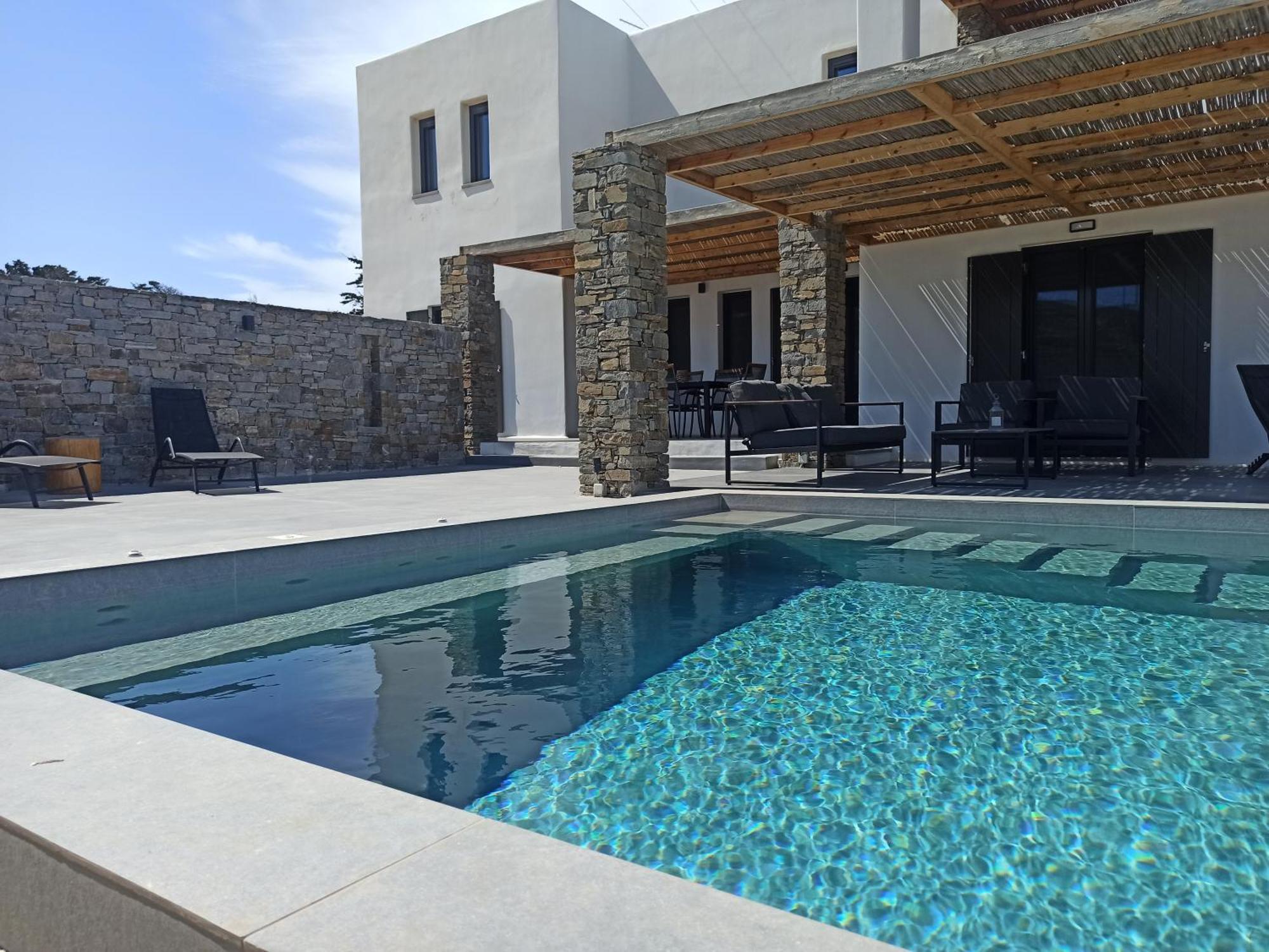 Vastblue Of Paros Aparthotel Ambelas Eksteriør bilde