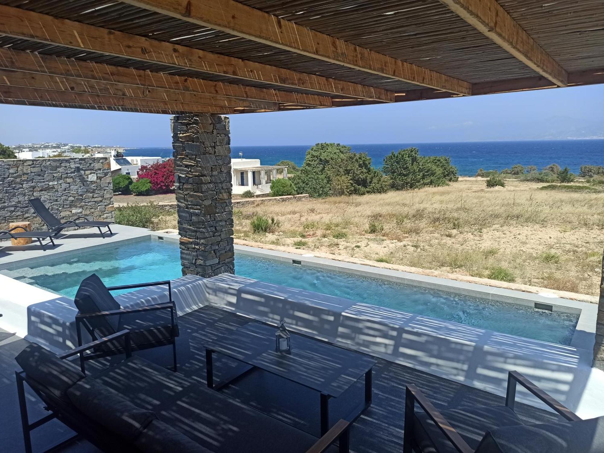 Vastblue Of Paros Aparthotel Ambelas Eksteriør bilde