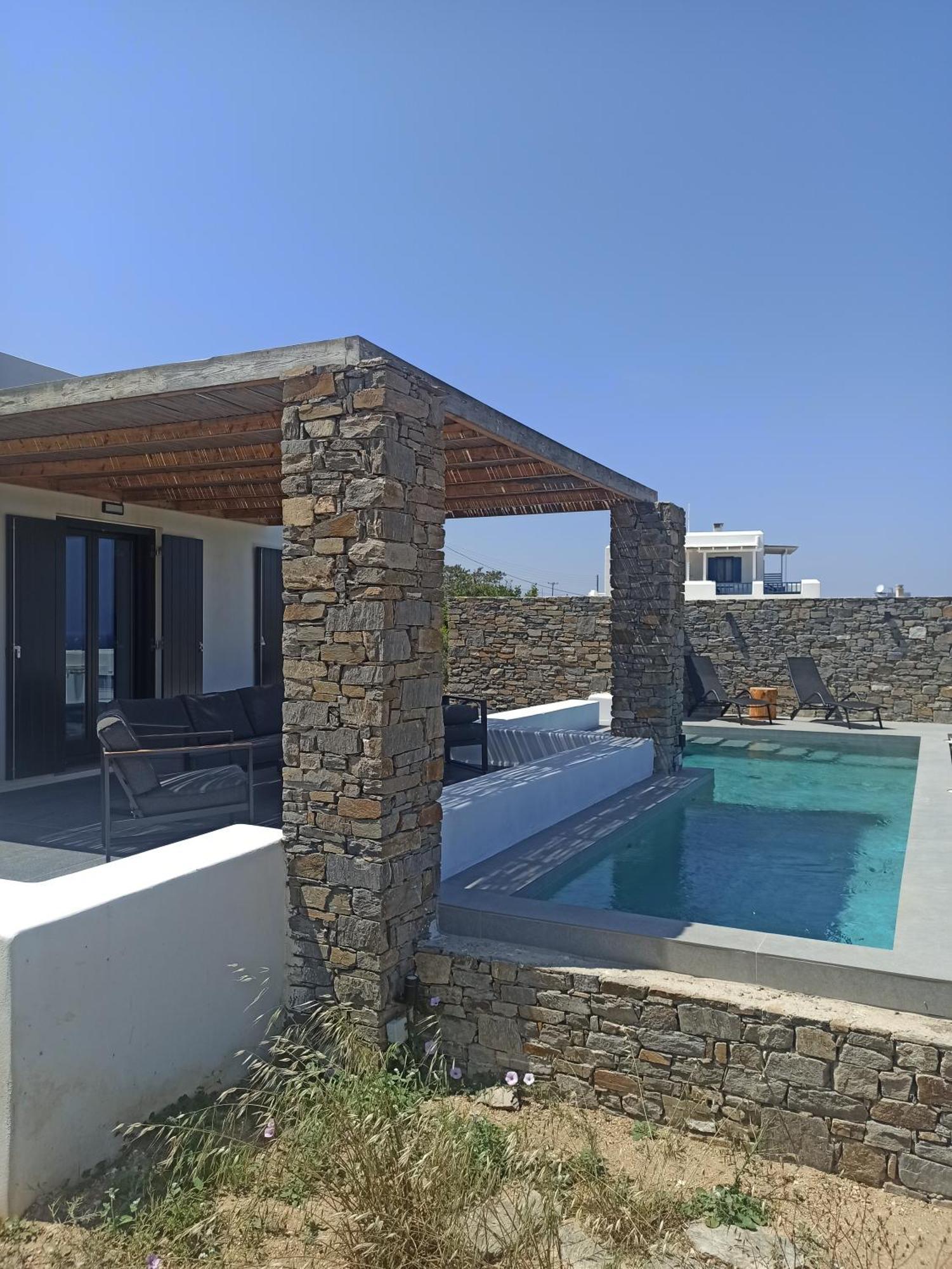 Vastblue Of Paros Aparthotel Ambelas Eksteriør bilde