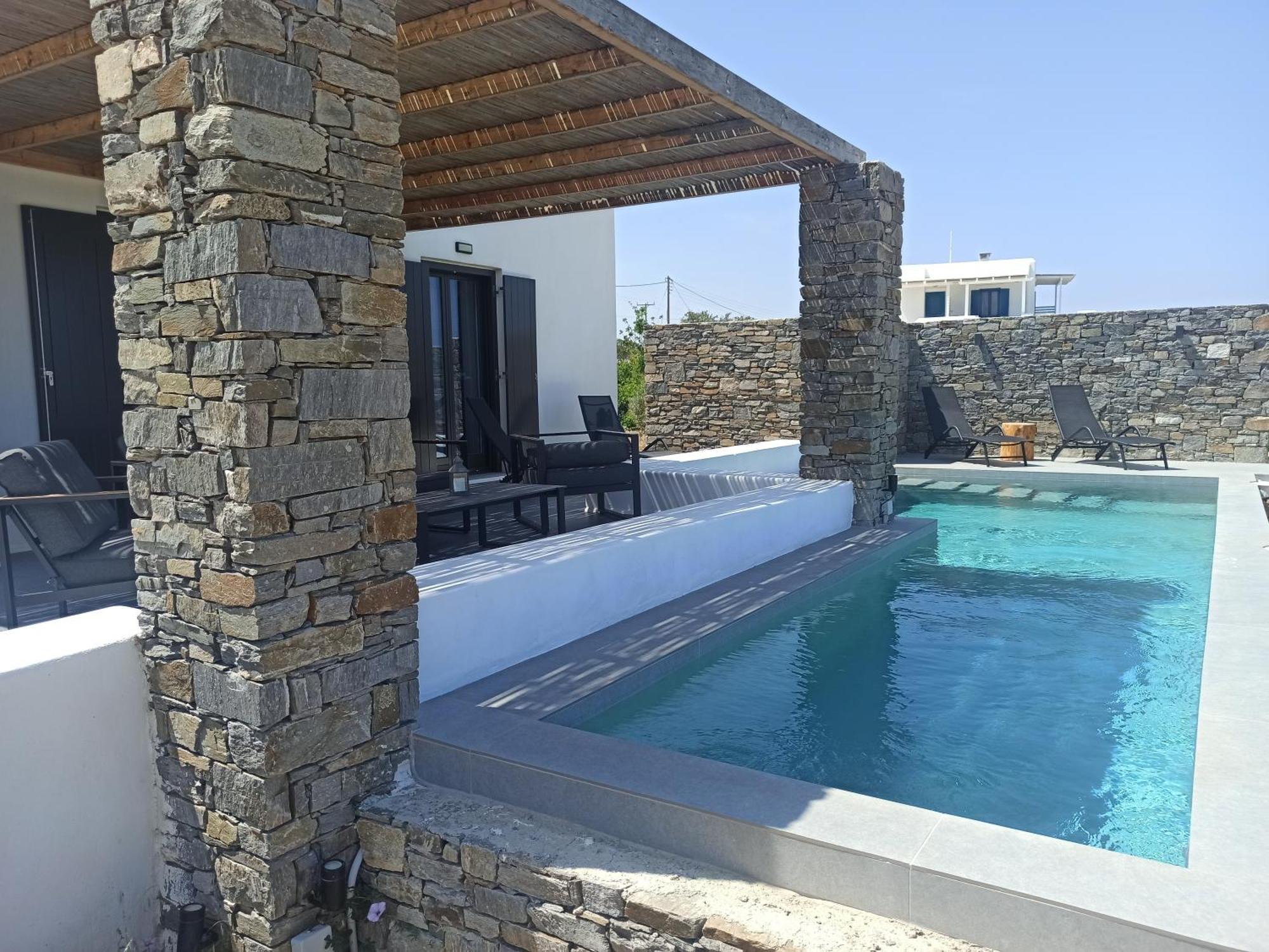 Vastblue Of Paros Aparthotel Ambelas Eksteriør bilde